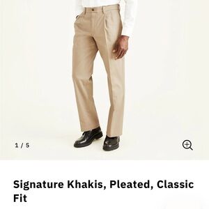 Men's Dockers Signature Khaki classic fit pleated pant 34x30